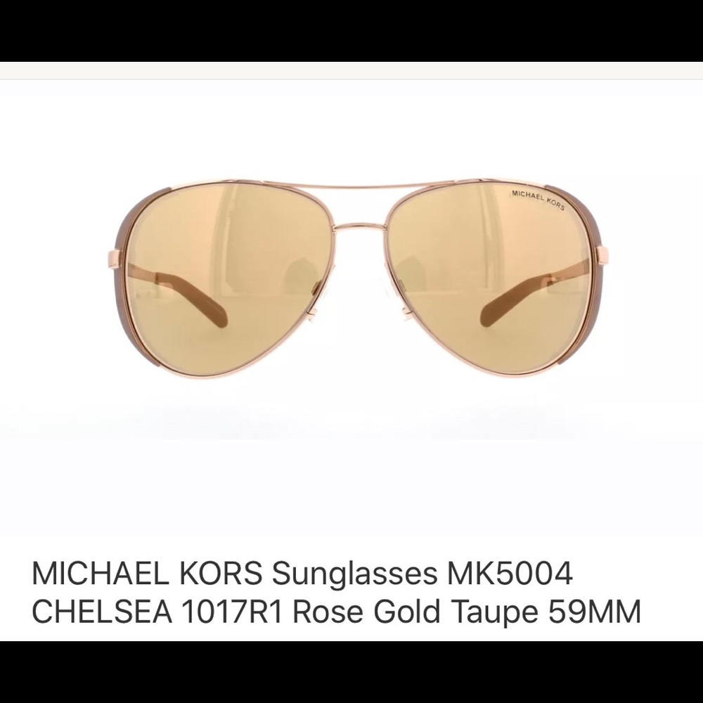 NIB! Michael Kors Chelsea 5004 Rose gold aviators